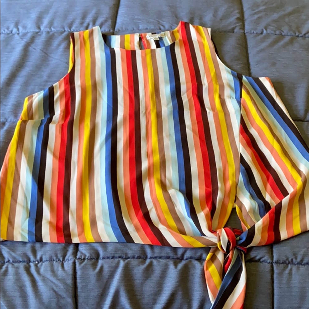 Ophelia Roe Multi Colored Flowy Tank